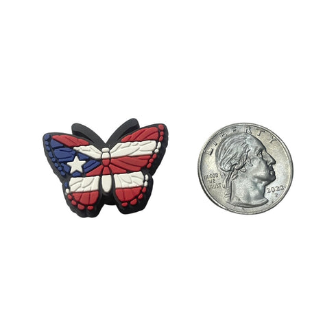 Puerto Rico Butterfly Shoe Charm - CaribeHeart Puerto Rico
